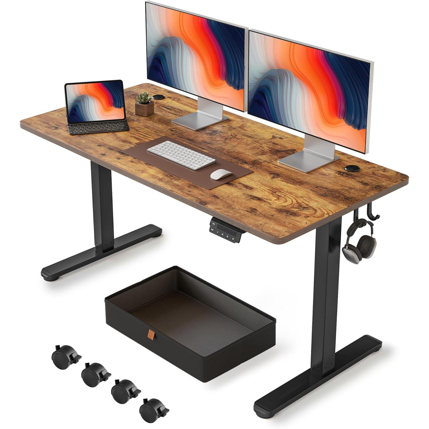 Fezibo 55 x 24 Inches Standing Desk with Drawer for $119.99 Shipped