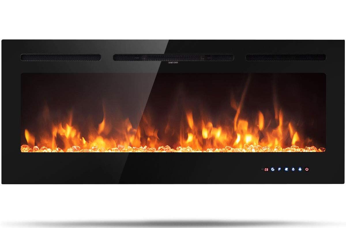 Tangkula 50in Electric Fireplace Insert with Thermostat for $149.99 Shipped