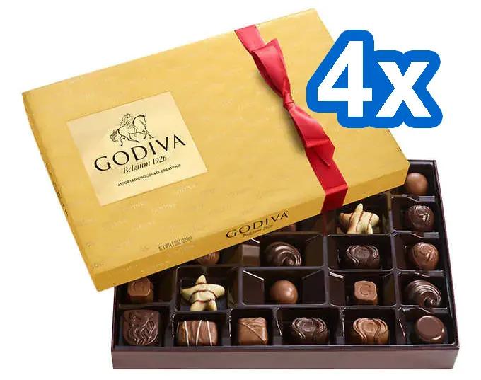 Godiva Premium Chocolate Variety Assorted Chocolates 4 Pack for $59.99 Shipped