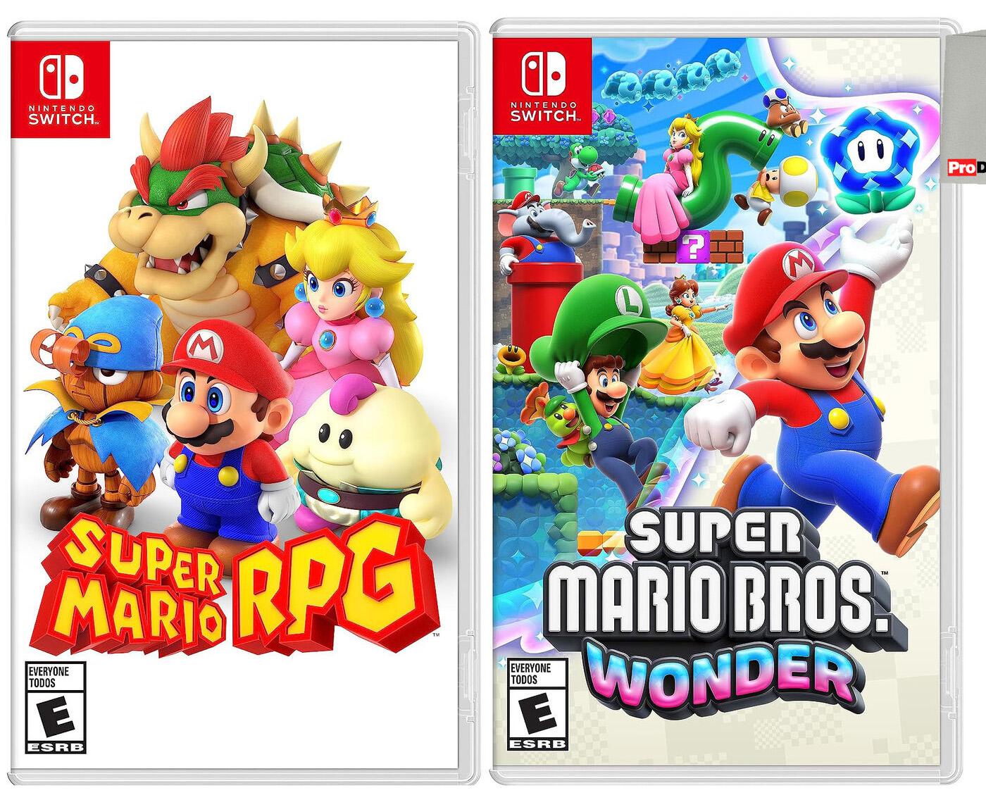 Super Mario RPG and Super Mario Bros Wonder Nintendo Switch for $97.99 Shipped