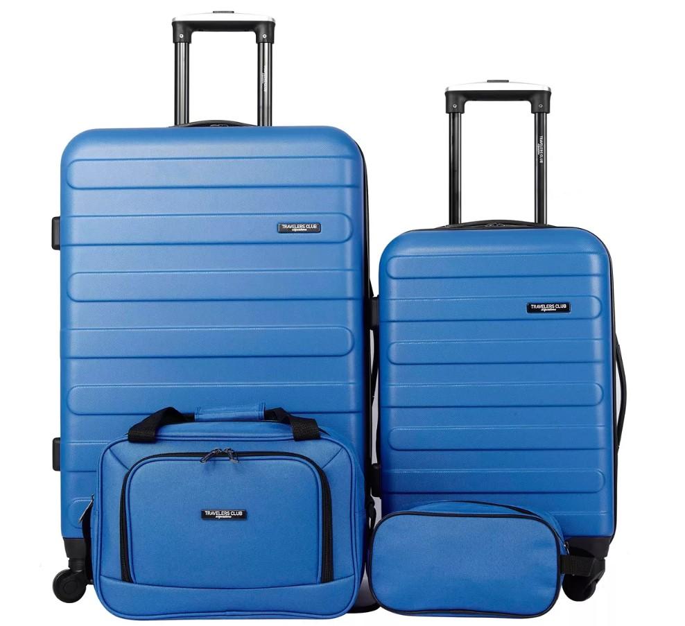Travelers Club Austin 4 Piece Hardside Luggage Set for $99.99 Shipped