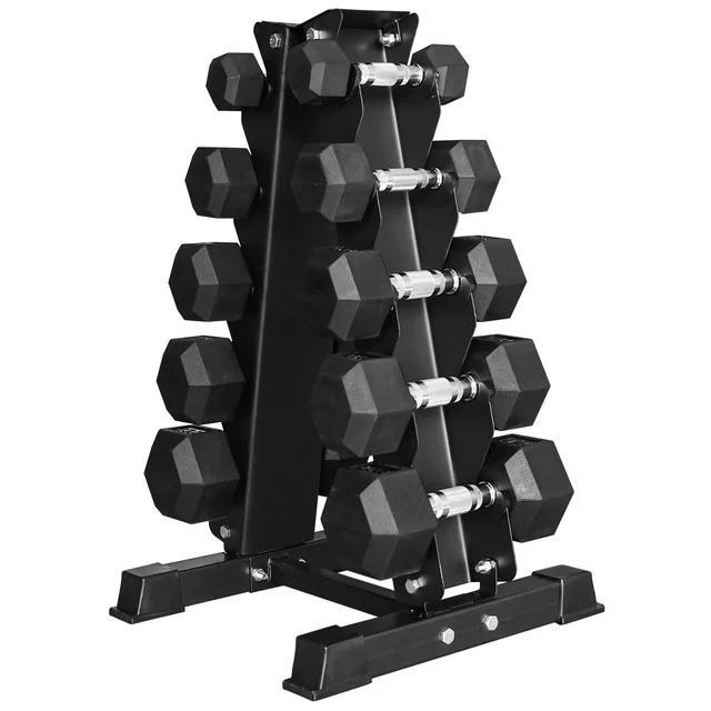 BalanceFrom 150LB Dumbbell Set with A-Frame Rack for $149 Shipped