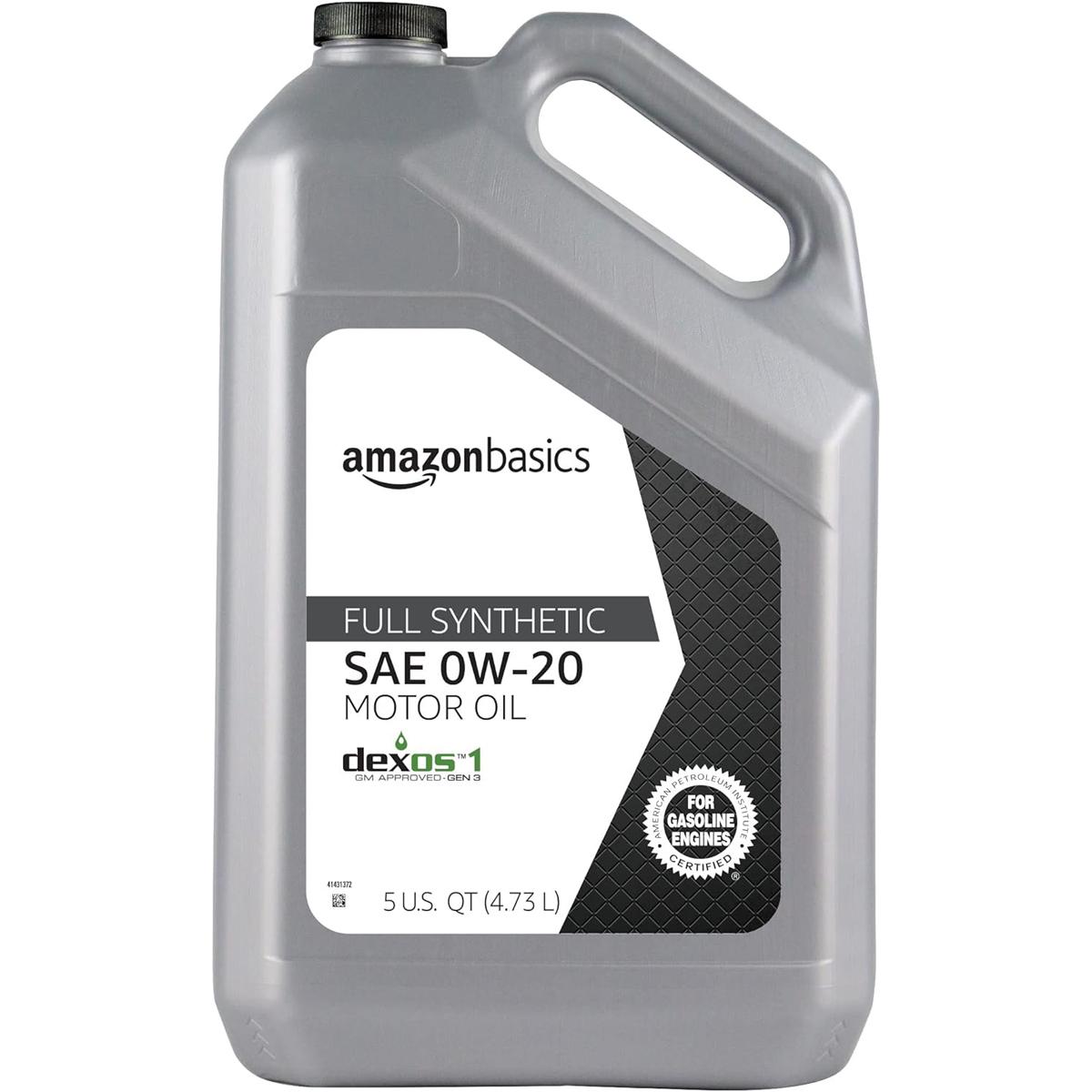Amazon Basics 5Q 0W-20 Full Synthetic Motor Oil for $16.93 Shipped