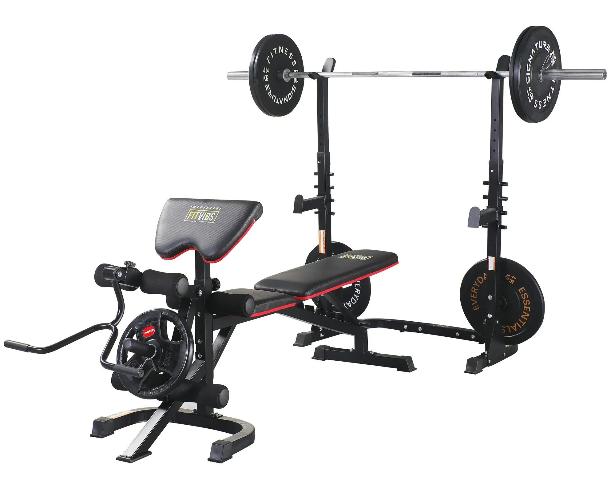 Fitvids LX600 Adjustable Olympic Workout Bench with Squat Rack for $129.99 Shipped