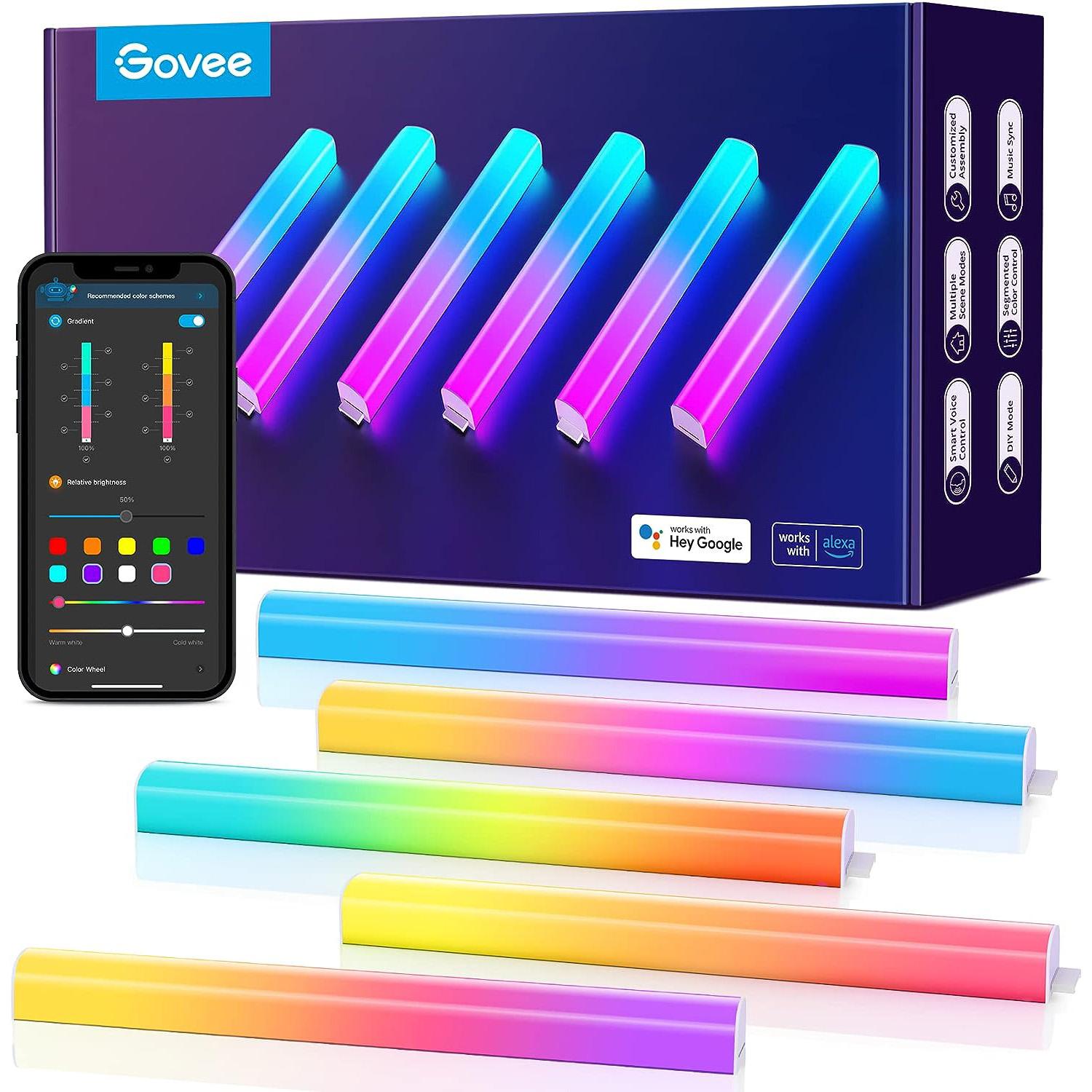 Govee Glide LED Wall Lights Smart Glide Lively Light Bars for $34.99 Shipped