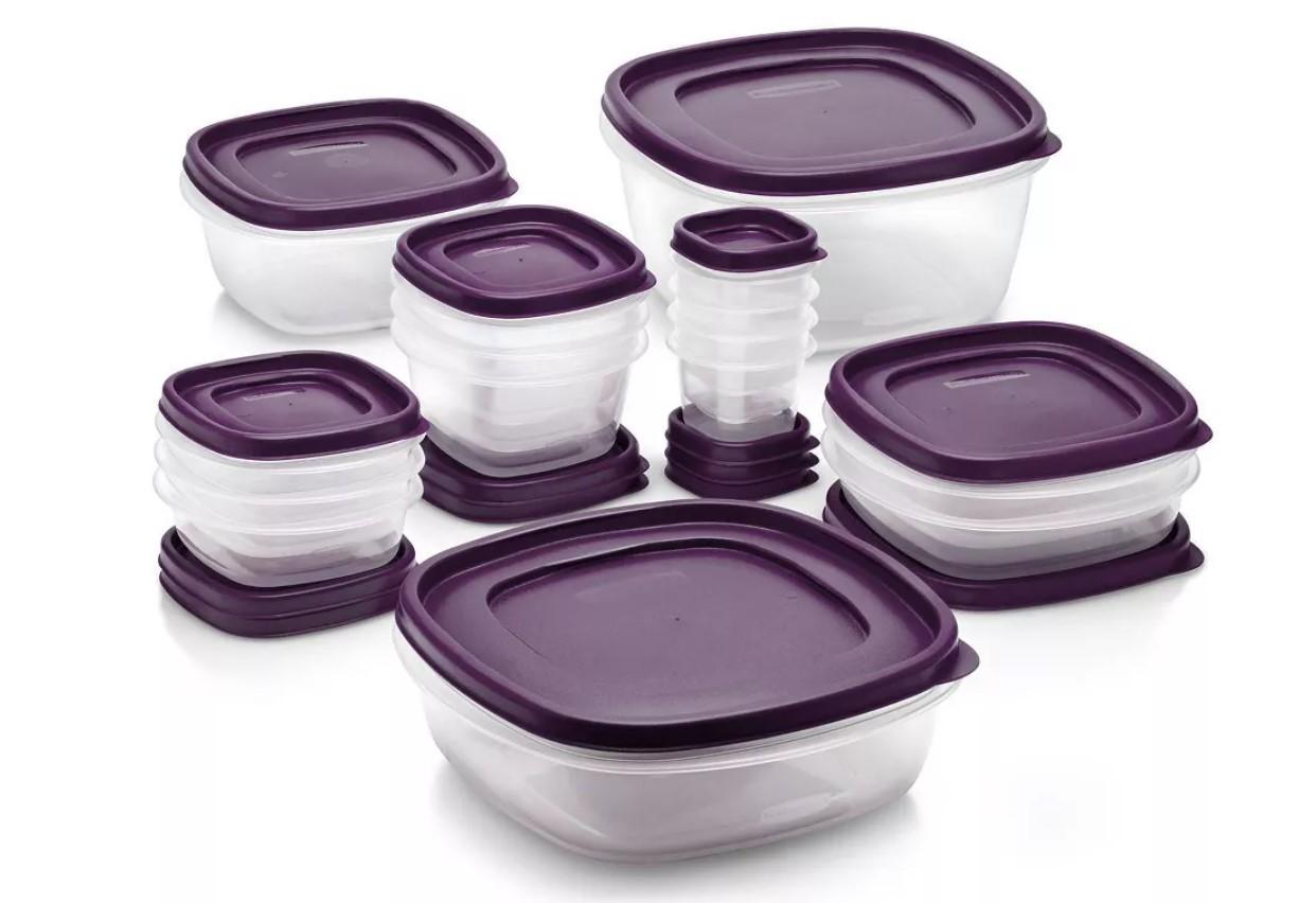 Rubbermaid 30-Piece Easy Find Food Container Set for $9.99