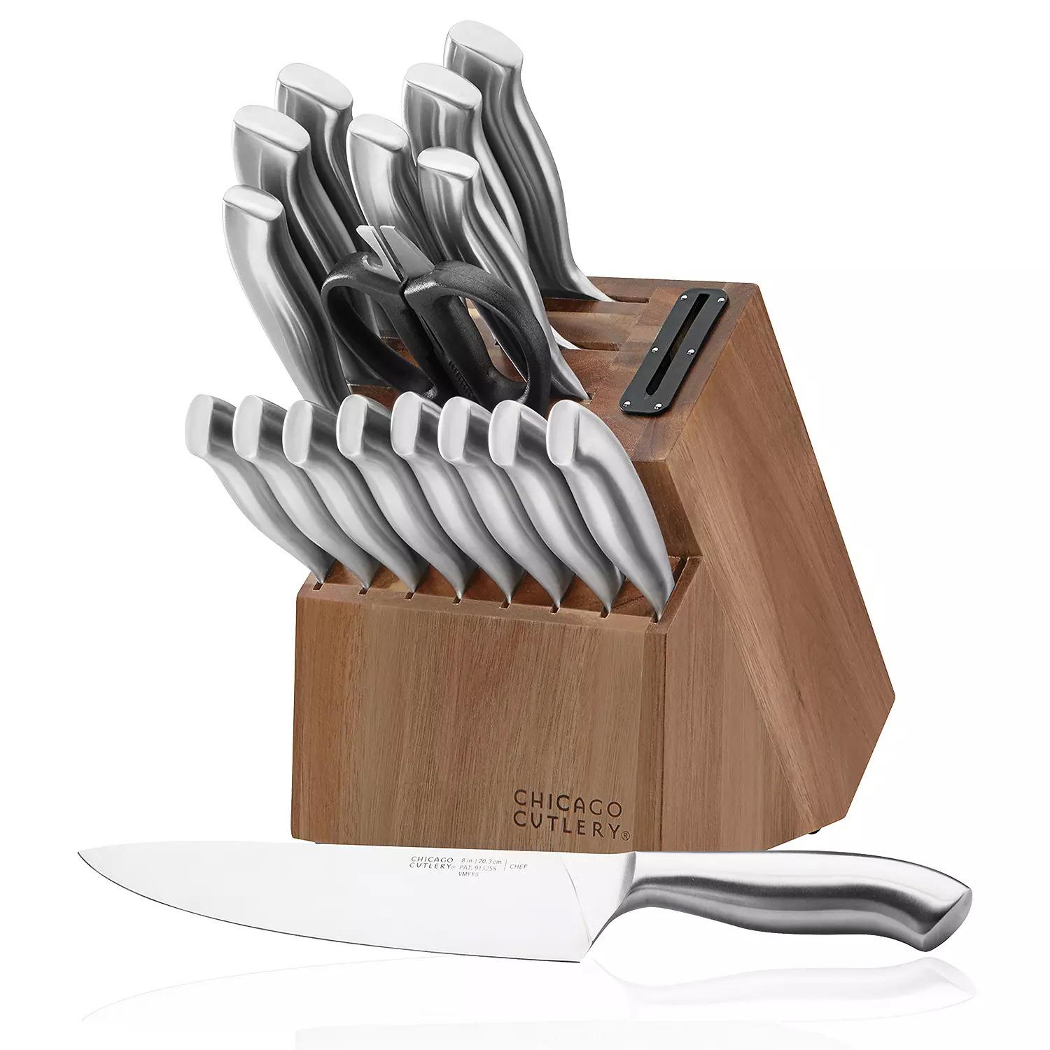 Chicago Cutlery Insignia Stainless Steel Knife Block Set for $84.99 Shipped