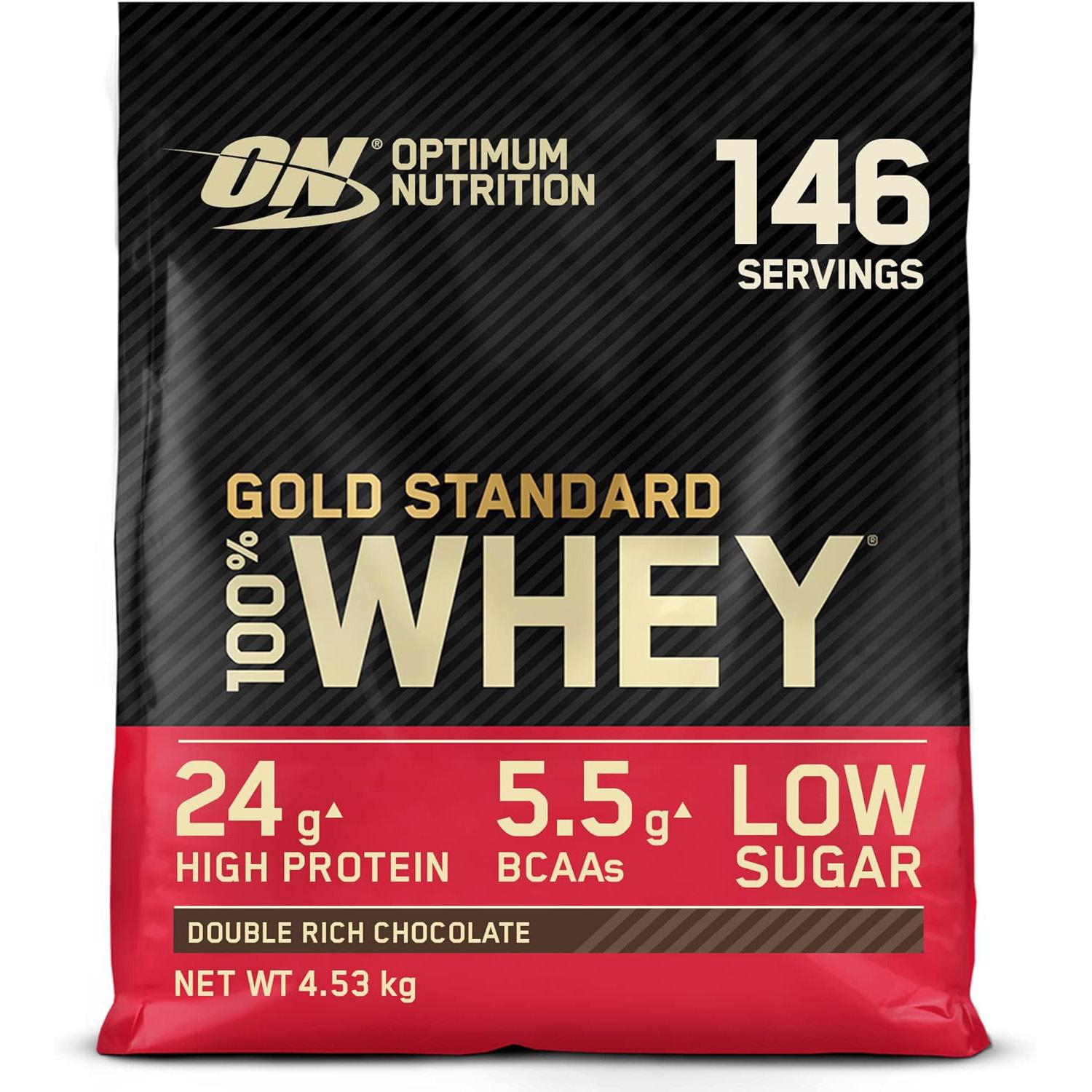 Optimum Nutrition Gold Standard Whey Protein 10Lbs Rich Chocolate for $80.29 Shipped