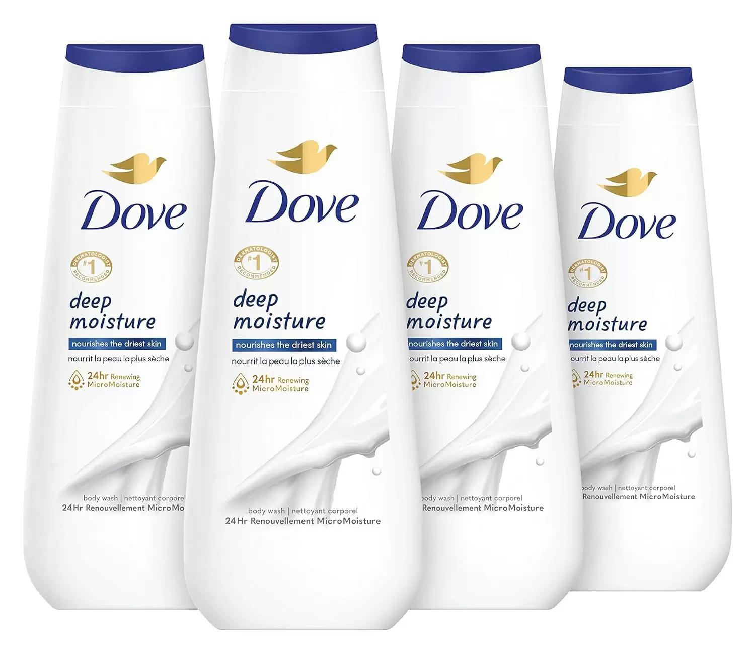 Dove Deep Moisture Body Wash 4 Pack for $13.76 Shipped