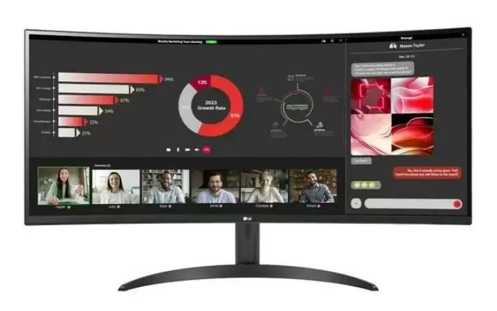 34in LG 34WR50QC-B WQHD Curved Ultrawide FreeSync Monitor for $199 Shipped