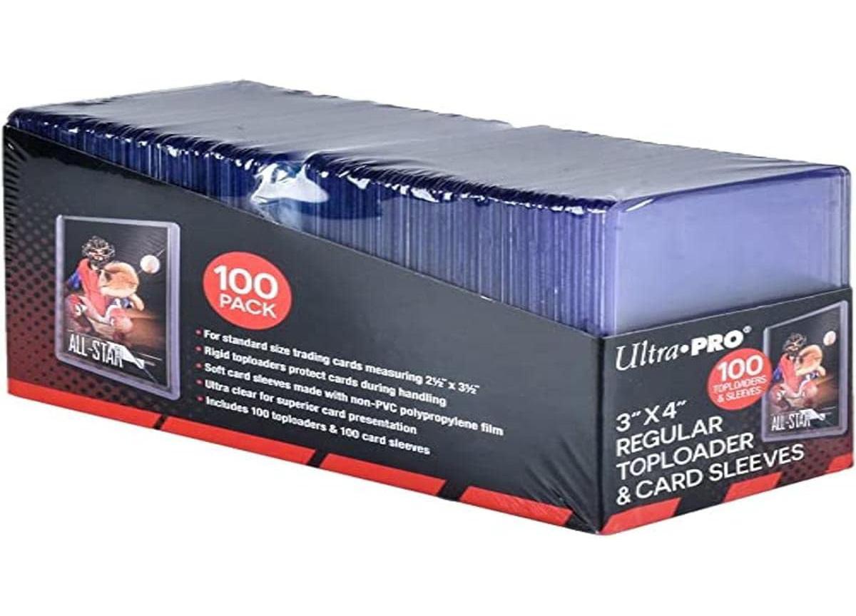 Trading Cards Ultra Pro 3x4 Top Loader and Sleeves 100 Pack for $10.20 Shipped