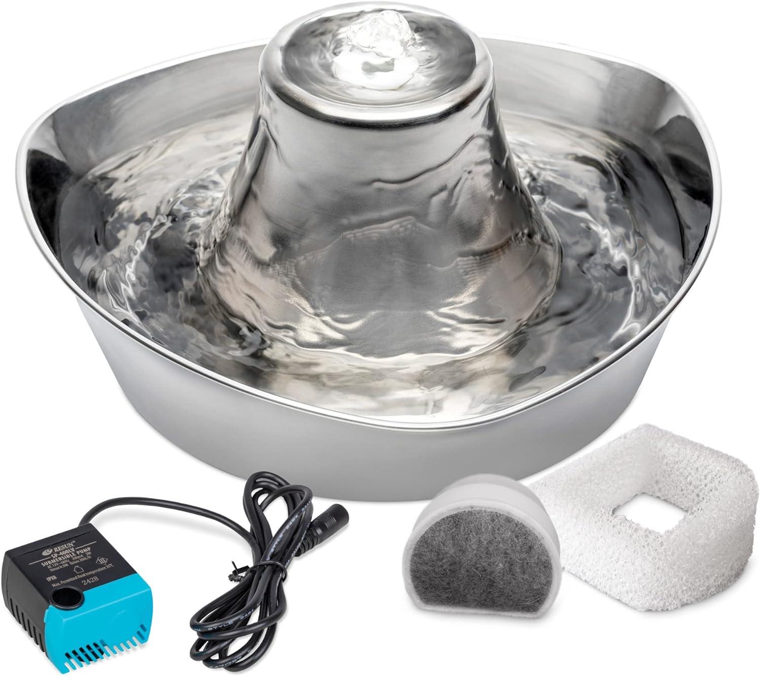 PetSafe Seaside Stainless Steel Cat and Dog Fountain for $25.77 Shipped