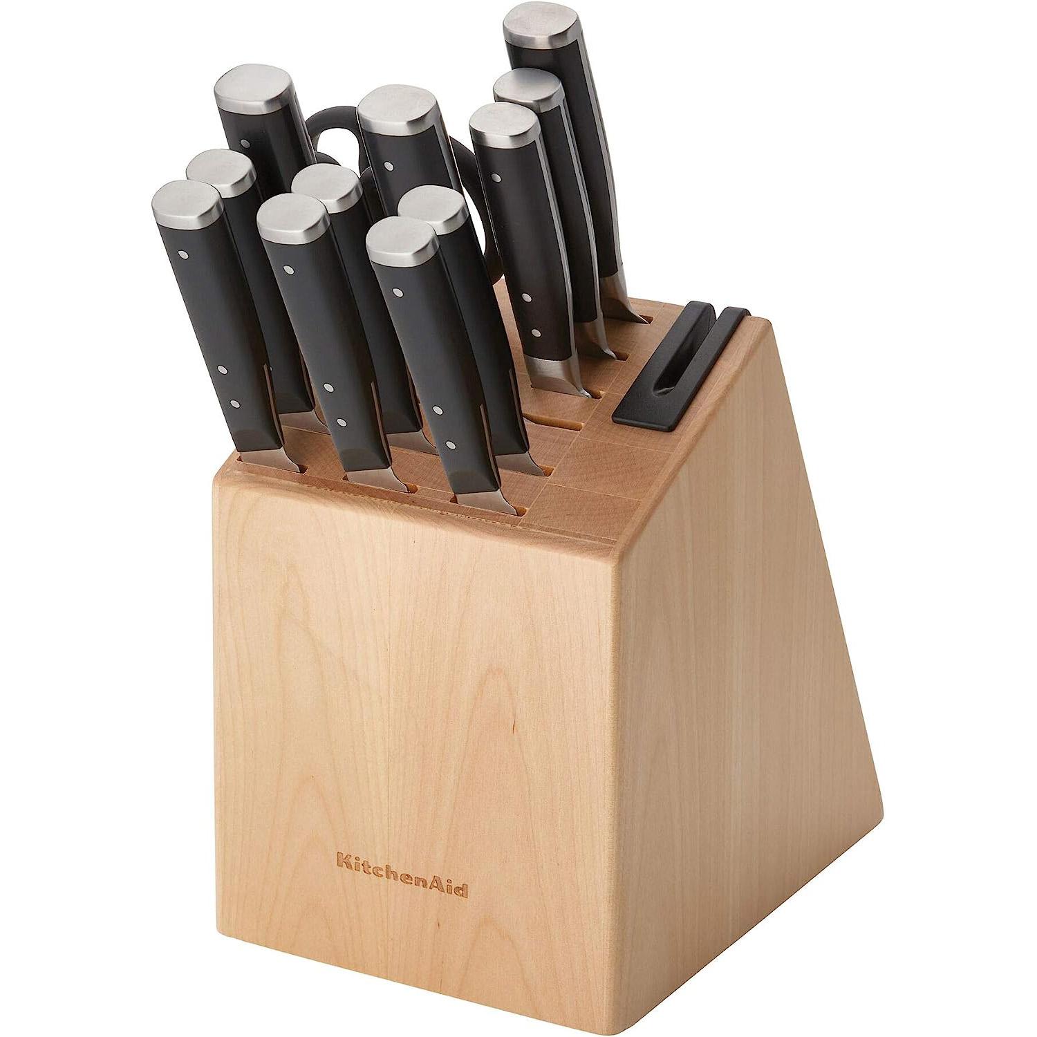 KitchenAid Gourmet 14-Piece Forged Triple Rivet Knife Block Set for $48.28 Shipped