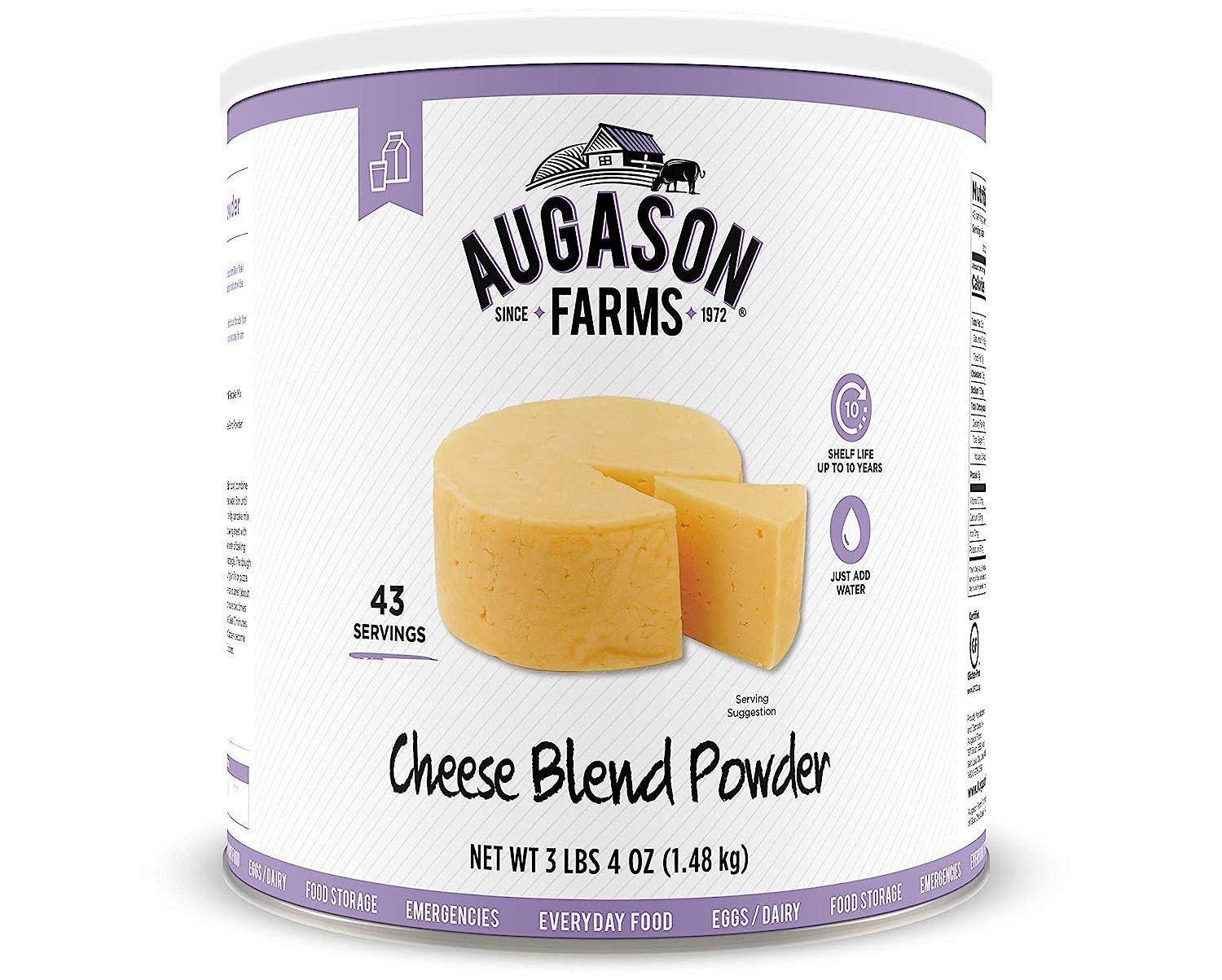 Augason Farms Cheese Blend Powder Everyday Meal Prep Large Can for $13.69
