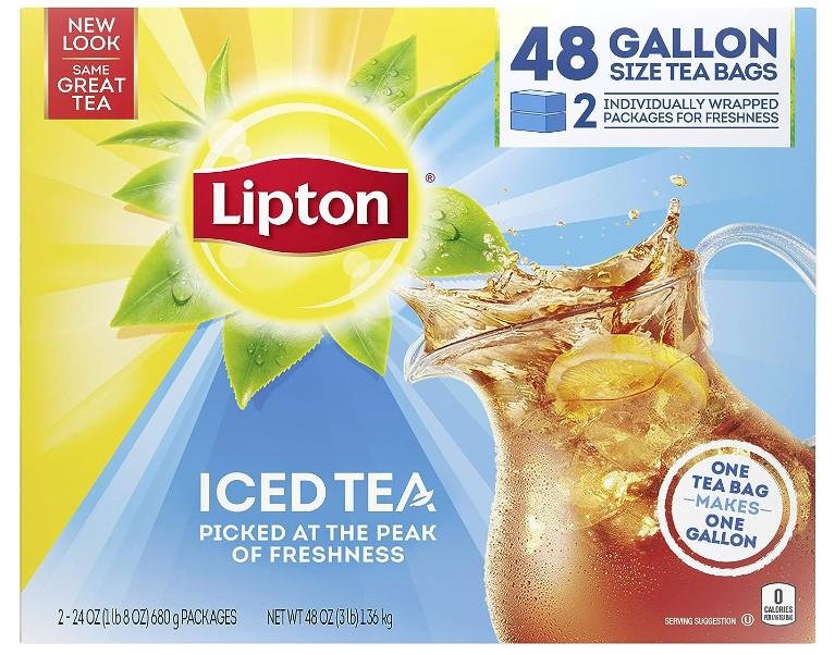 Lipton Iced Tea Bags 48 Gallon Size Tea Bags for $3.73
