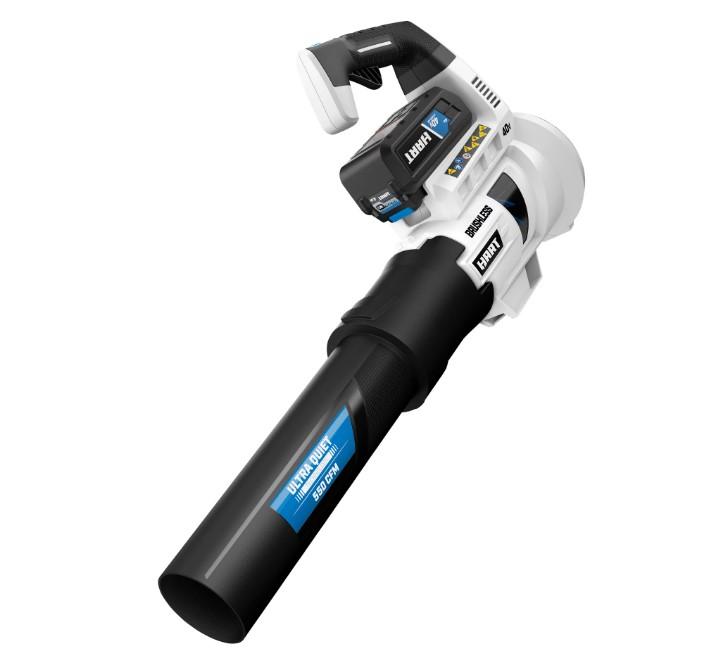 Hart 40v 550 CFM at 125MPH Brushless Turbo Fan Blower Kit for $99 Shipped