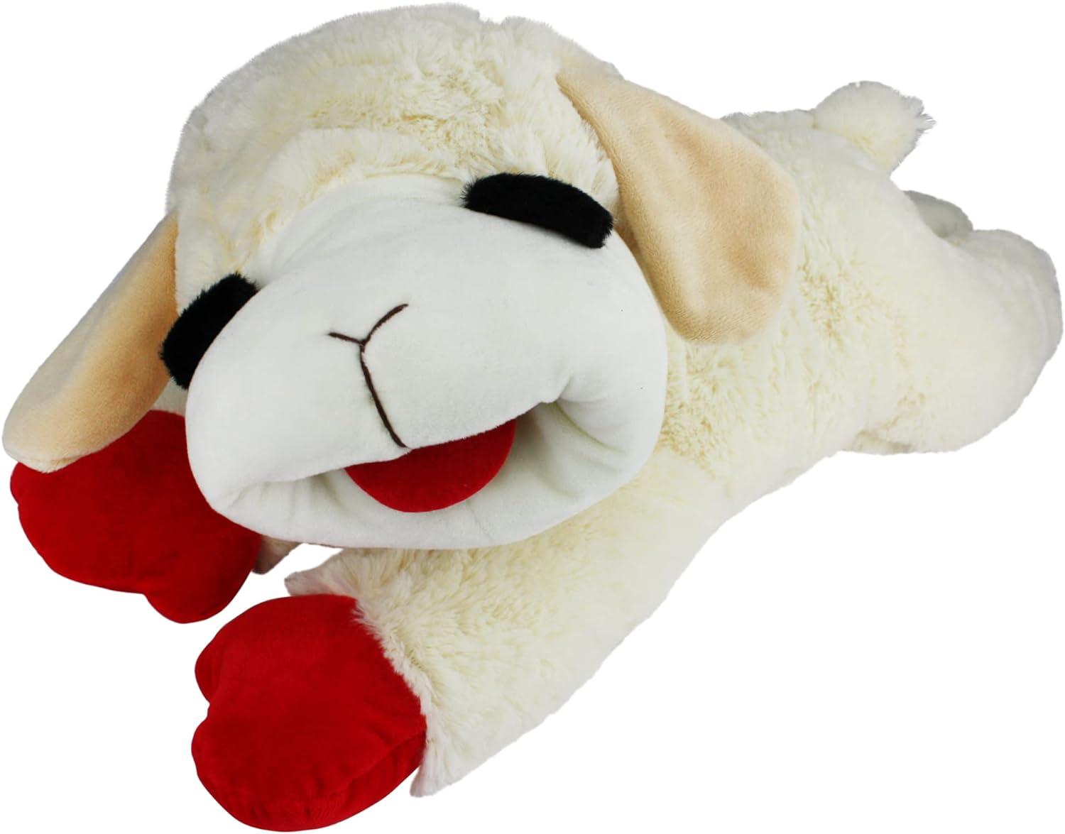 Multipet Officially Licensed Lamb Chop Jumbo White Plush Dog Toy for $8