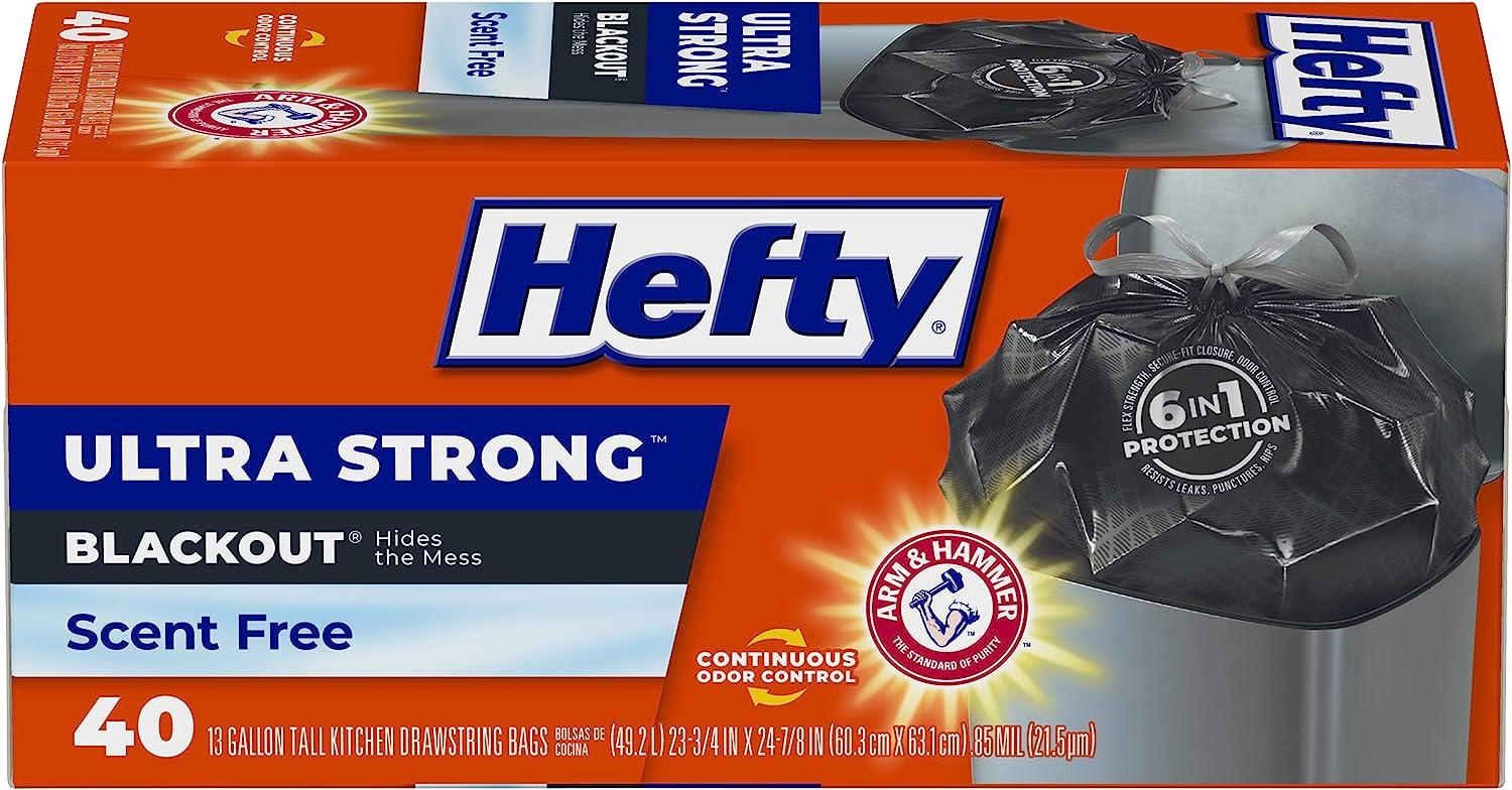 Hefty Ultra Strong Tall Kitchen Trash Bags 120 Count for $14.21 Shipped