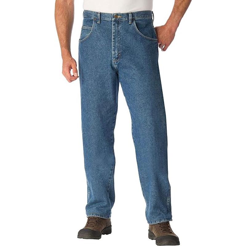 Wrangler Mens Trail Trekker Relaxed Fit Jeans Denim Pants for $13