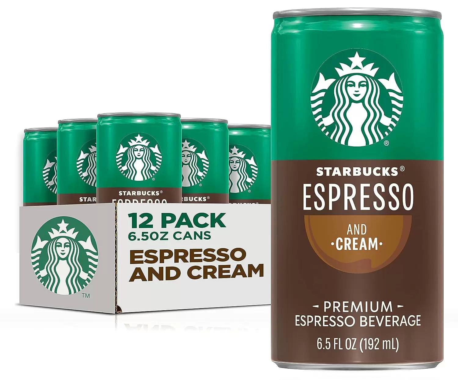 Starbucks Ready to Drink Coffee Espresso and Cream 12 Pack for $13.95