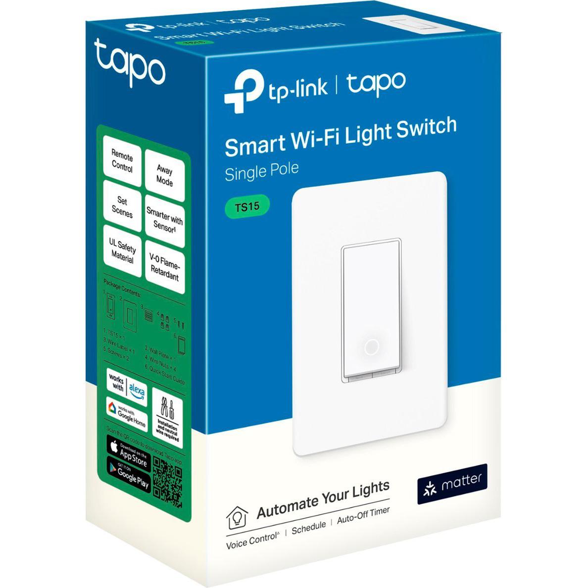 TP-Link Tapo Smart Wi-Fi Light Switch with Matter for $12.99