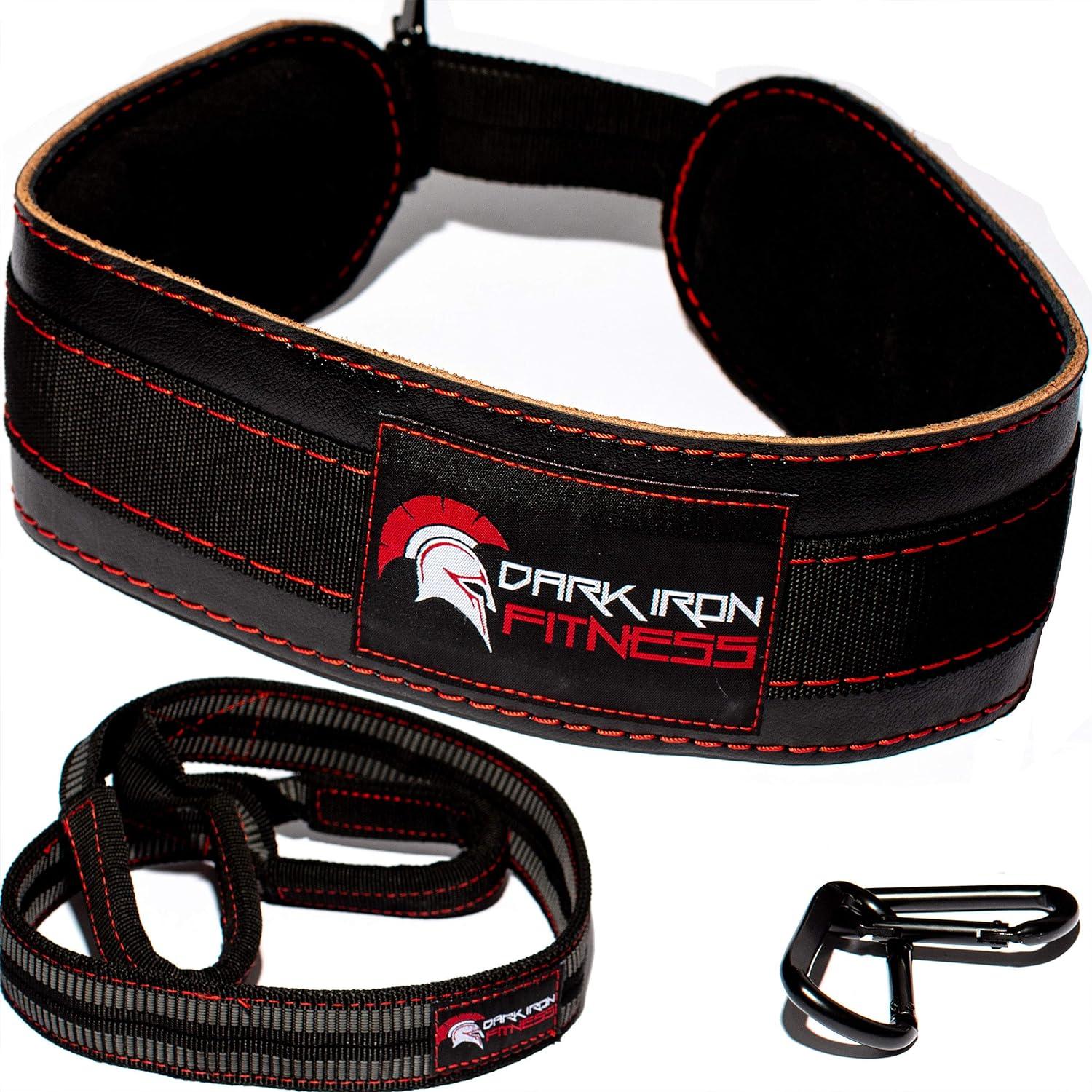 Dark Iron Fitness Leather Dip Belt for $9.99
