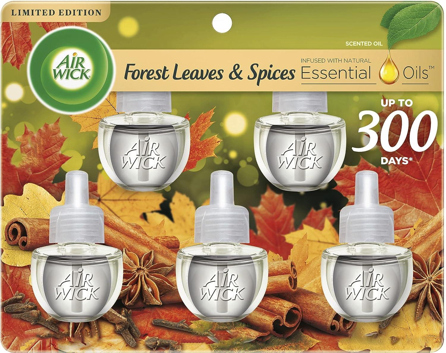 Air Wick Plug In Air Freshener Scented Oil Refill Fall Scent 5 Pack for $4.38 Shipped