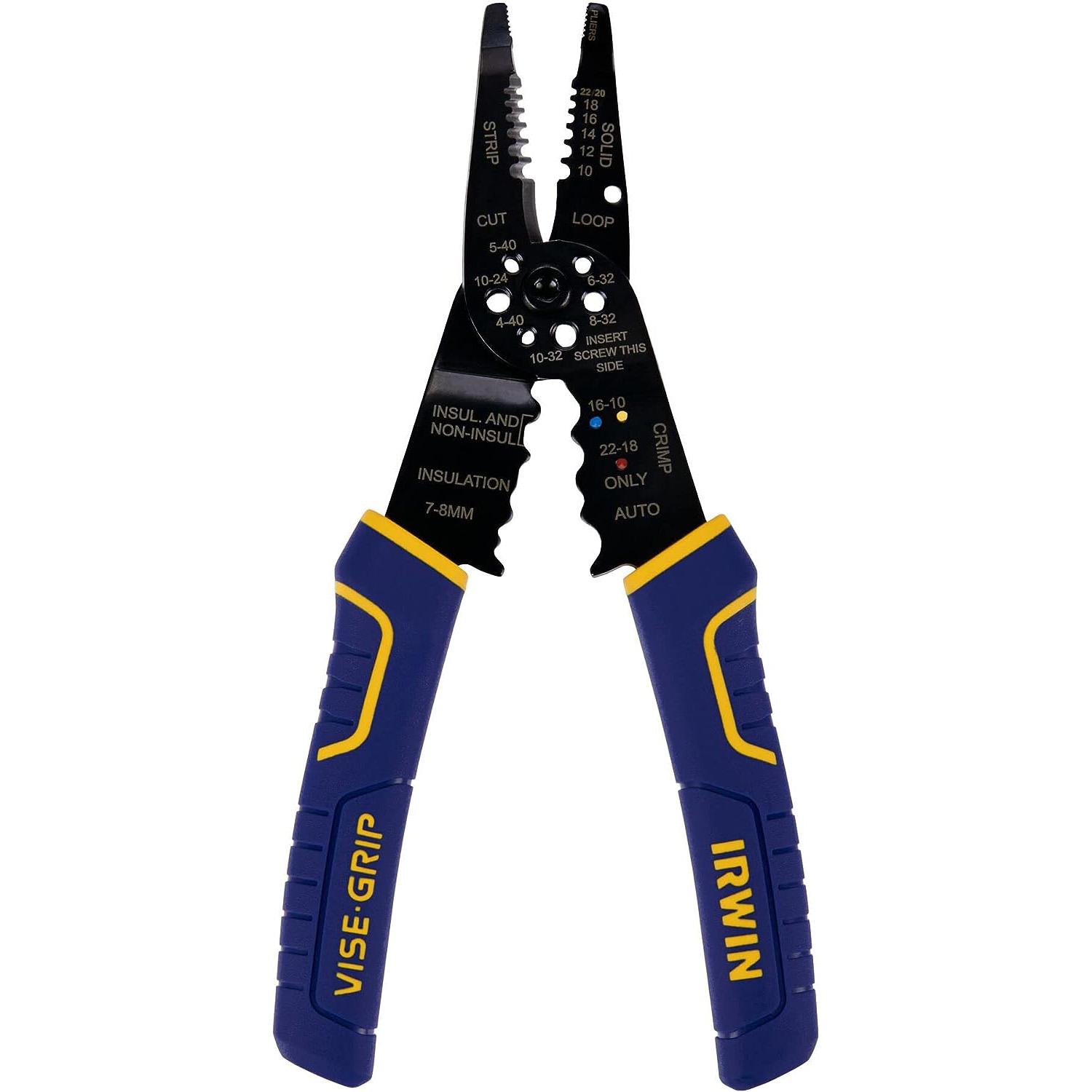 Irwin Vise Grip Wire Stripping Tool Wire Cutter for $10.99