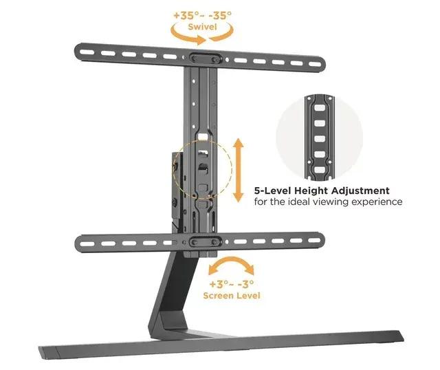 Atlantic Universal Table Top Adjustable TV Mount Stand for $34