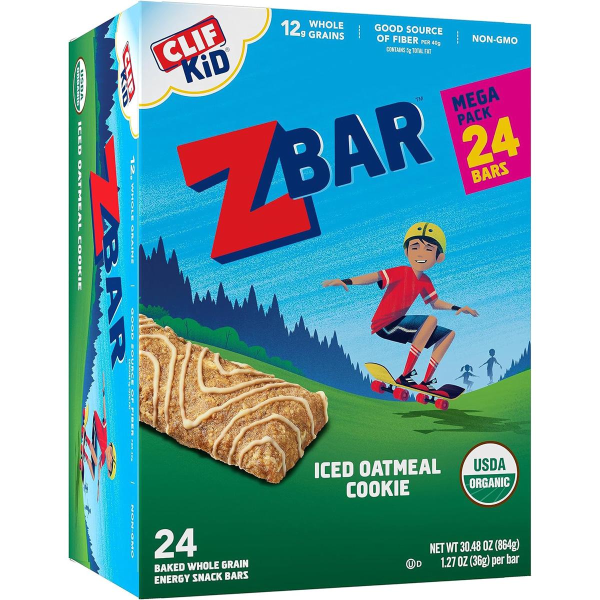 Clif Kid Zbar Iced Oatmeal Cookie 24 Pack for $13.20 Shipped