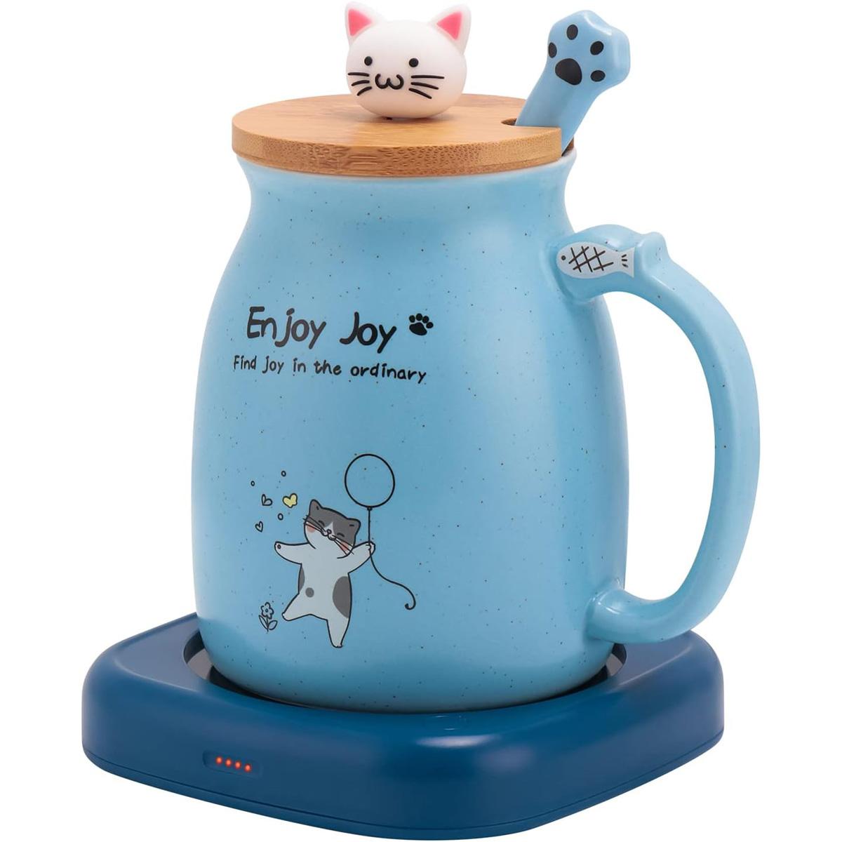 Bsigo Smart Coffee Mug Warmer Cat Mug Set for $15.99 Shipped