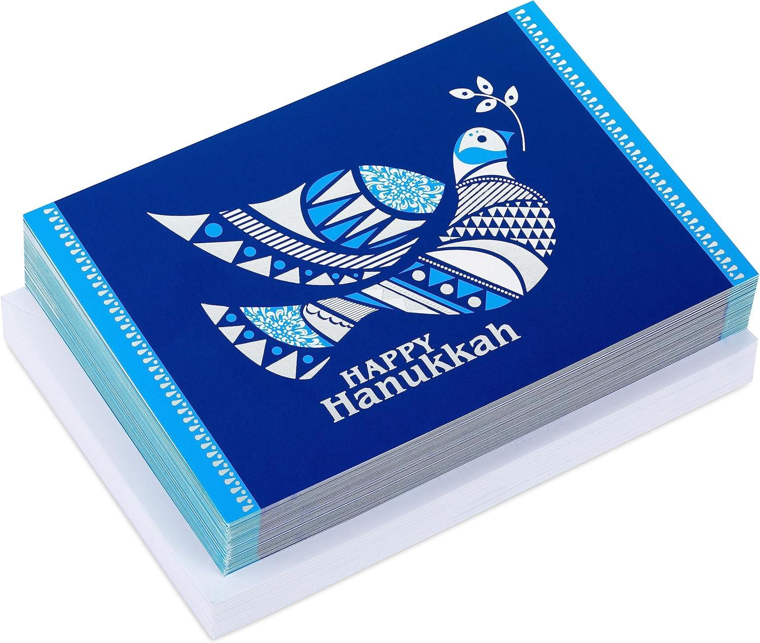 Hallmark Tree of Life Hanukkah Boxed Cards 40 Pack for $5.45