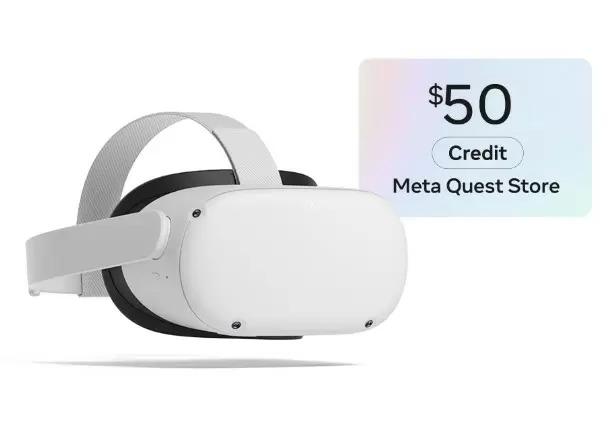 Meta Quest 2 All-In-One VR Headset + $50 Meta Credit for $199 Shipped