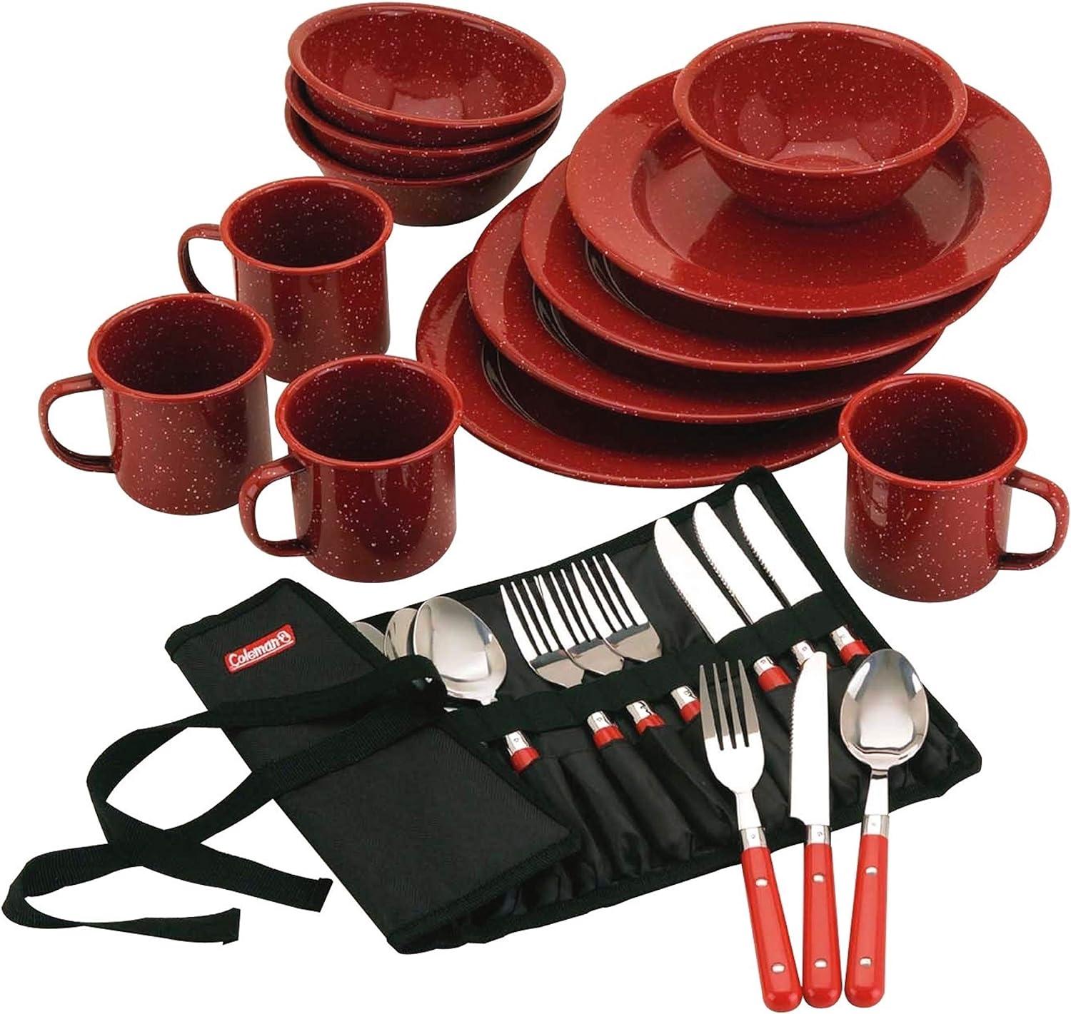Coleman Speckled Enamelware Cook Set 24-Piece for $19.97