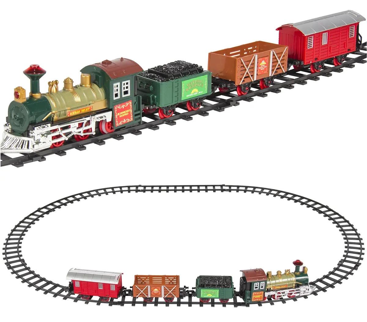 Best Choice Kids Electric Railway Train Car Track Play Set with Music for $9.99