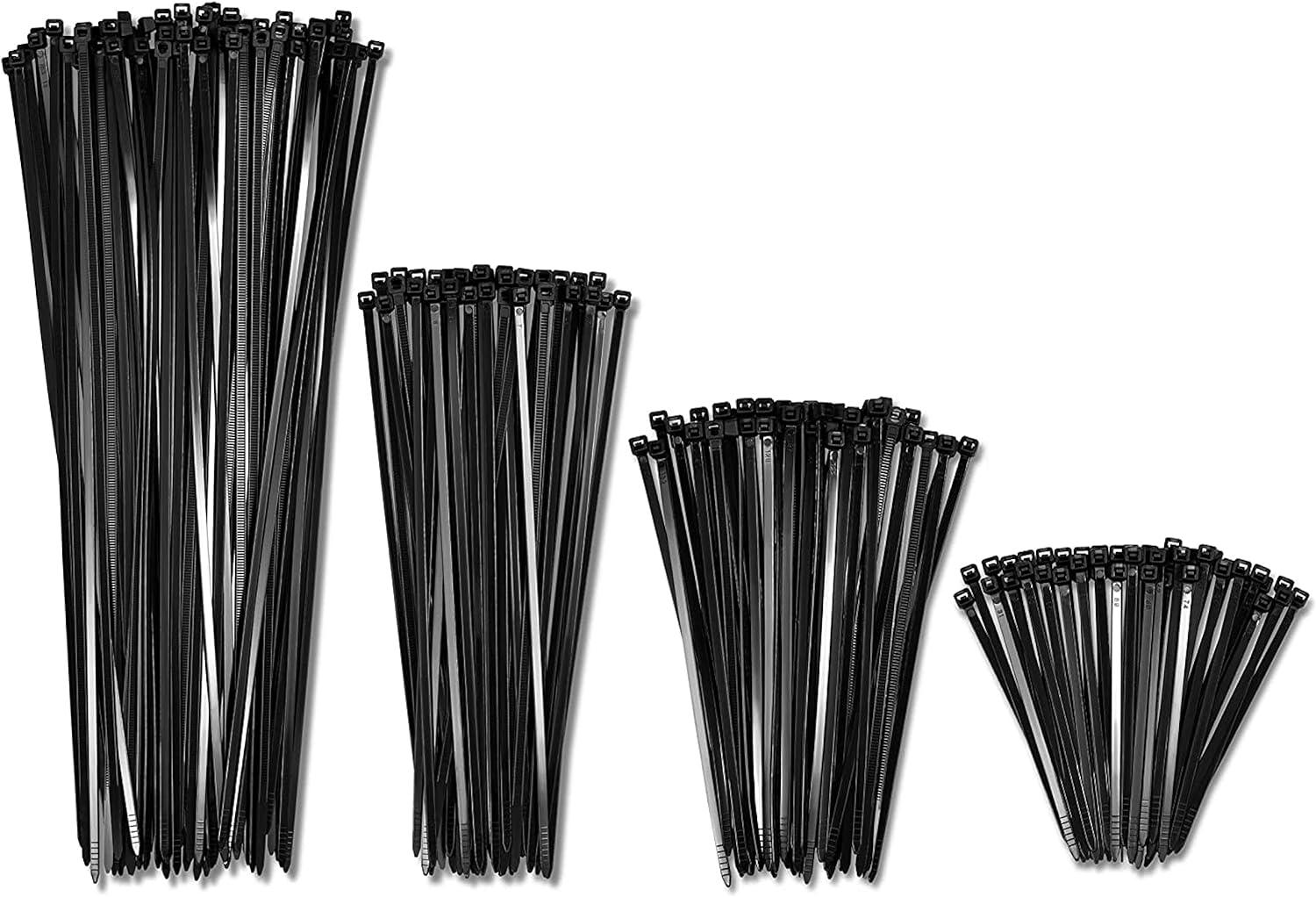 Black Cable Zip Ties Assortment 400 Pack for $4.99