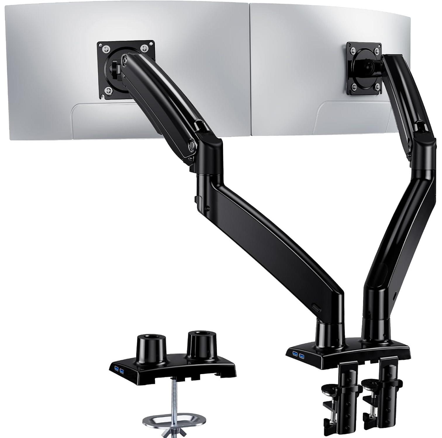 Huanao Dual Monitor Stand for $58.34 Shipped