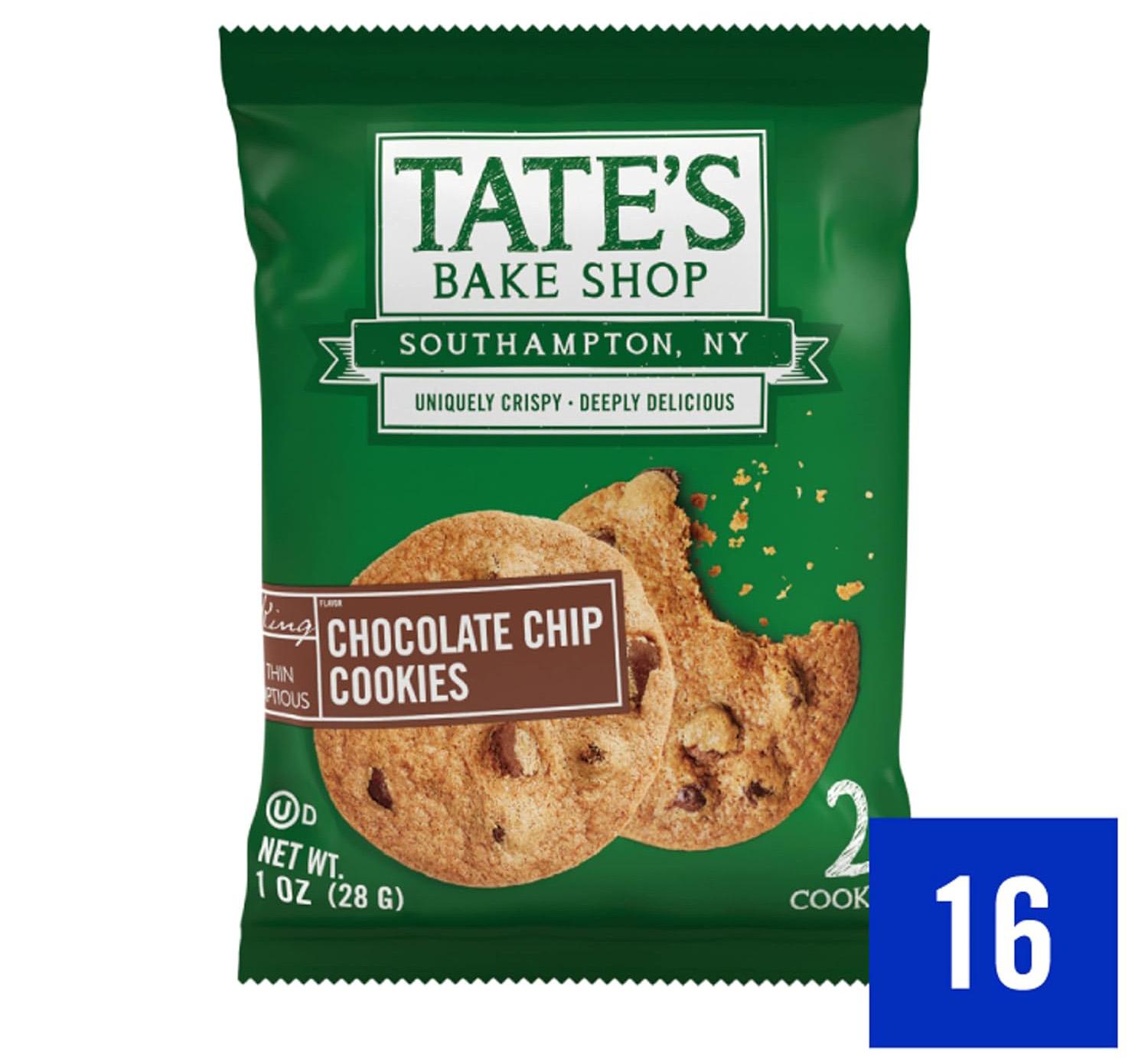 Tates Bake Shop Chocolate Chip Cookies 16 Pack for $12.55 Shipped