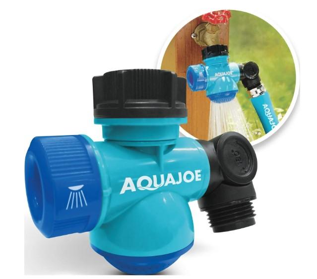 Aqua Joe Multi-Function Outdoor Faucet Garden Hose Tap Connector for $5.97