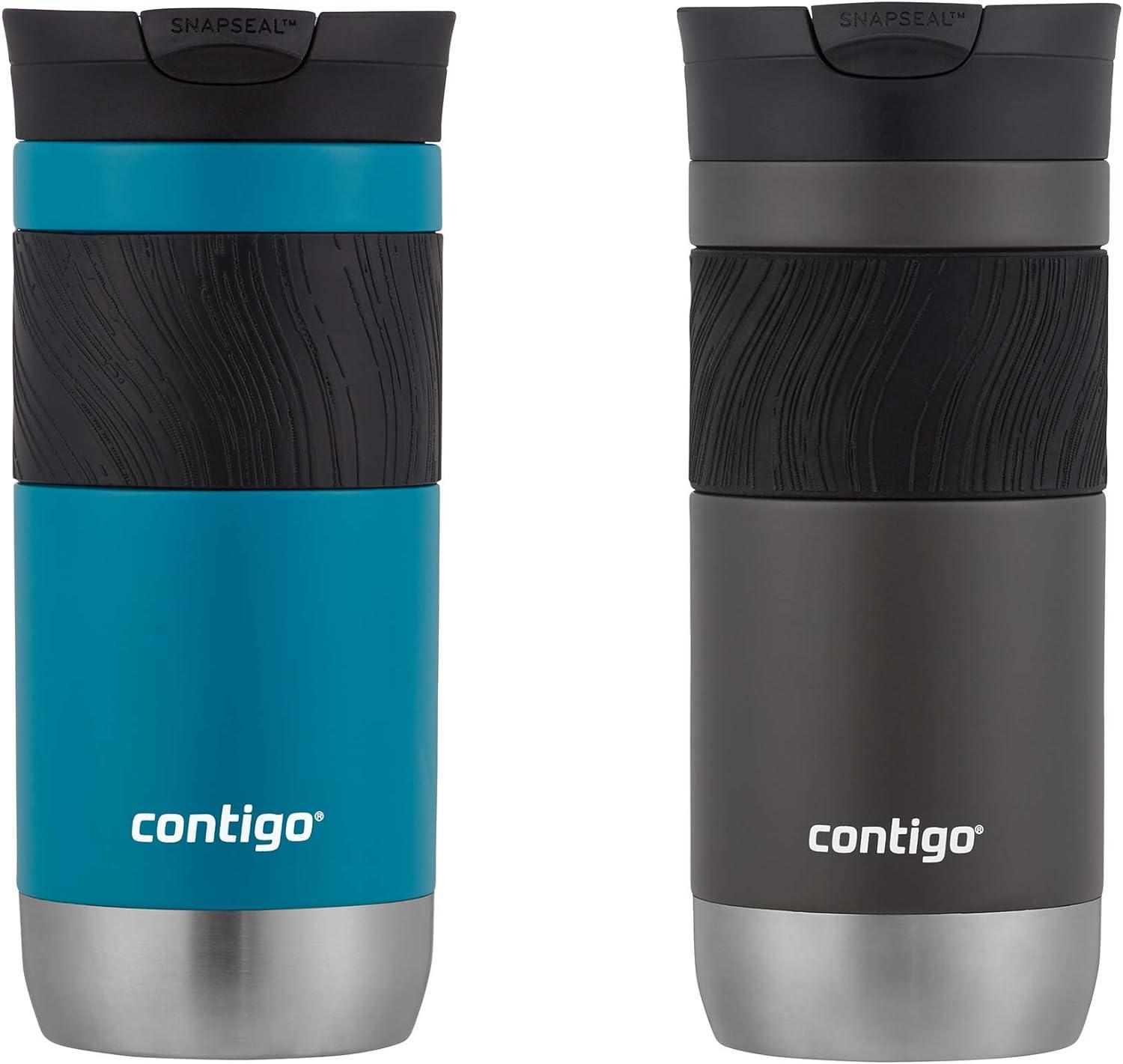 Contigo Byron Vacuum-Insulated Stainless Steel Travel Mug 2 Pack for $14.99