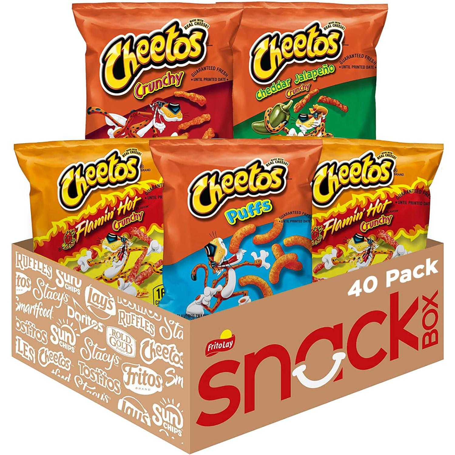 Cheetos Cheese Flavored Snacks Variety Pack 40-Pack for $15.28