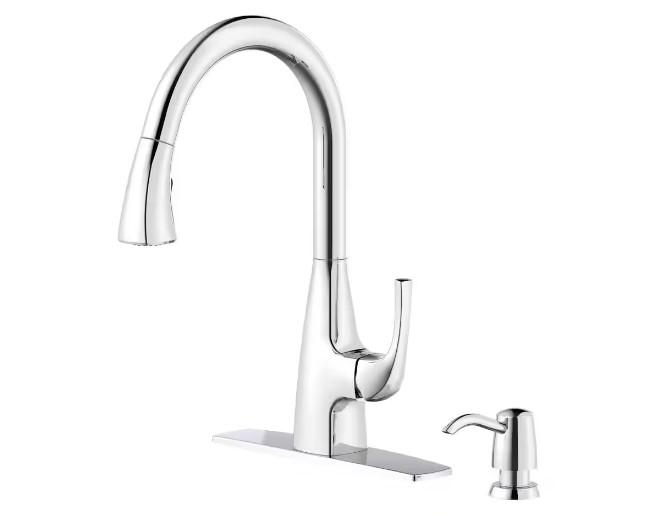 Glacier Bay Calandine Single-Handle Pull-Down Sprayer Kitchen Faucet for $59