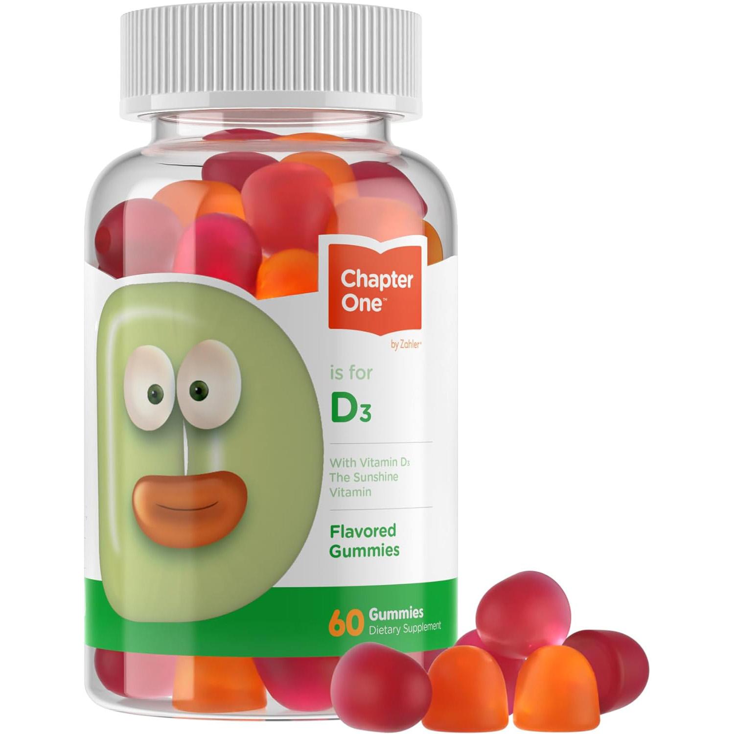 Zahler Chapter One Vitamin D3 1000 IU Gummies 60 Pack for $1.98 Shipped