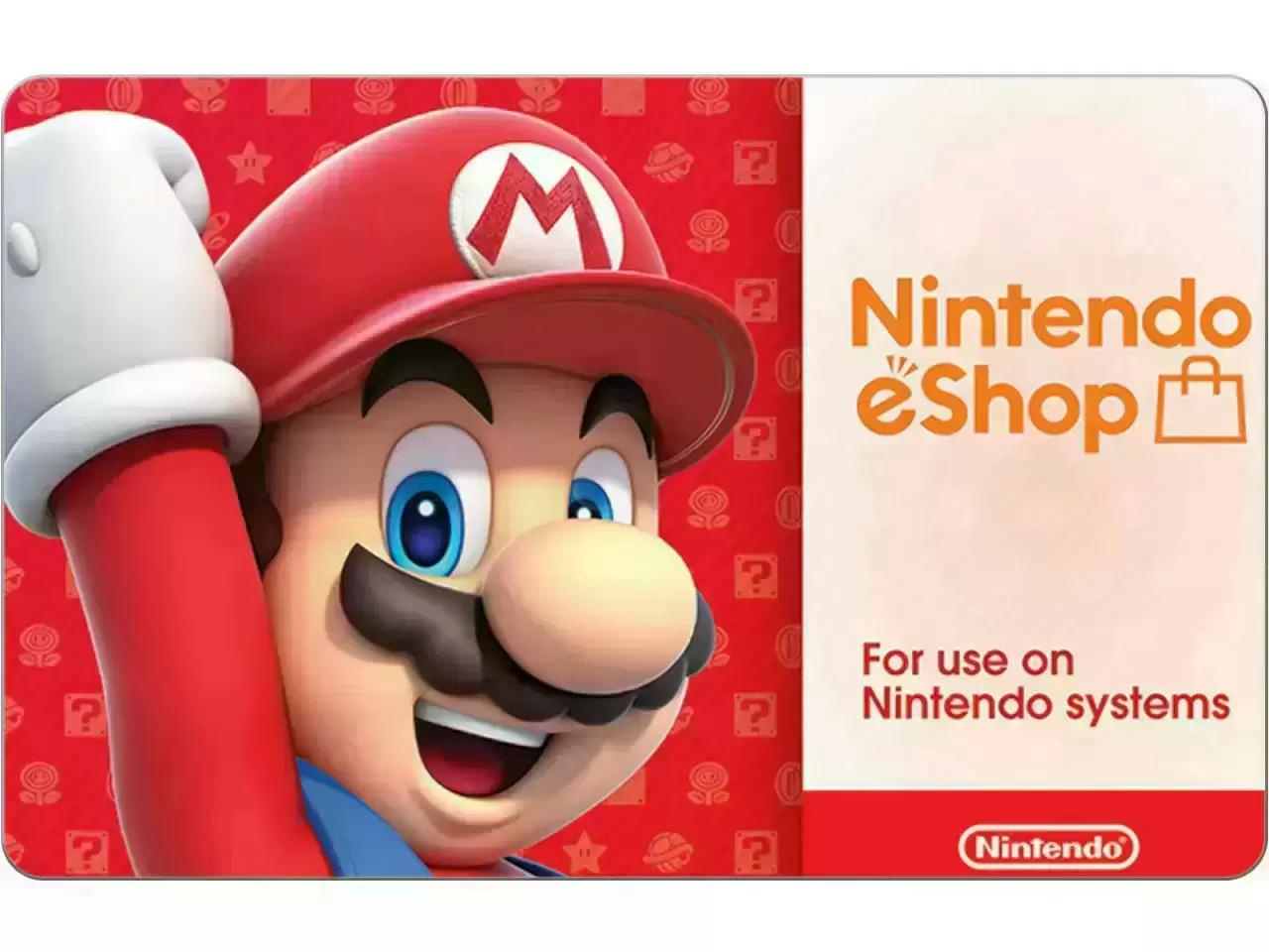 Nintendo eShop Discounted Gift Card 11.3% Off