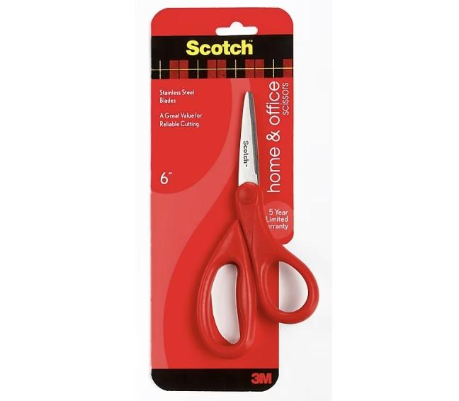 Scotch Home & Office Stainless Steel Scissors for $1.12 Shipped