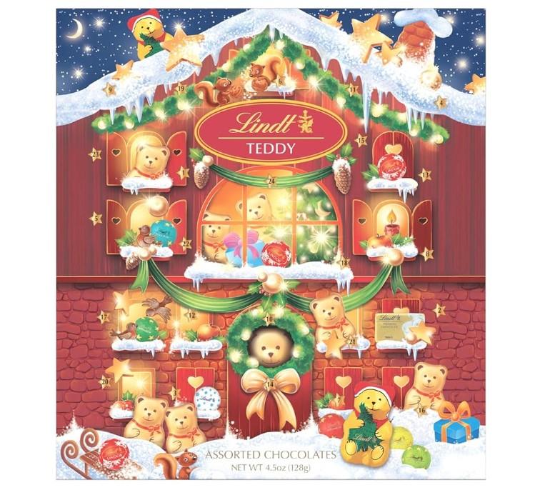 Lindt Holiday Teddy Bear Chocolate Candy Advent Calendar for $3.75