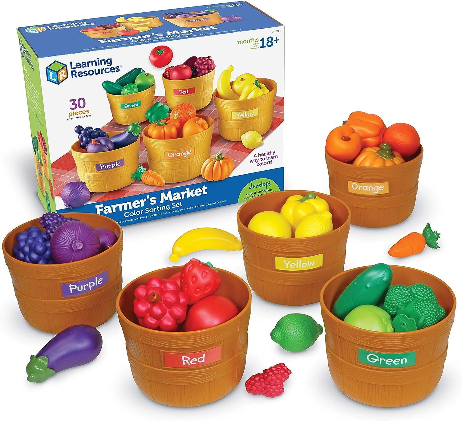 Learning Resources 3060 Farmers Market Color Sorting Set for $17.49