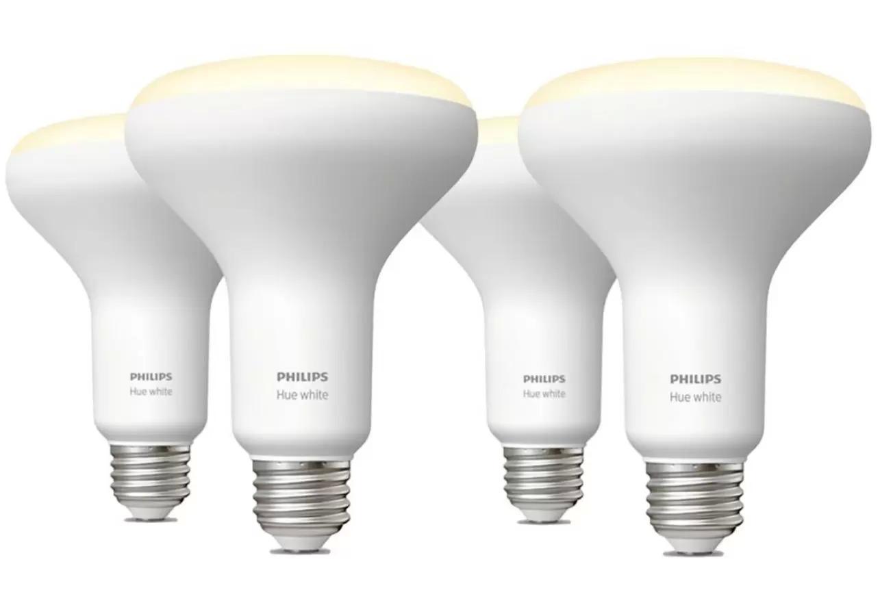 Philips Hue 4-Pack BR30 LED Smart Bulbs for $26.99