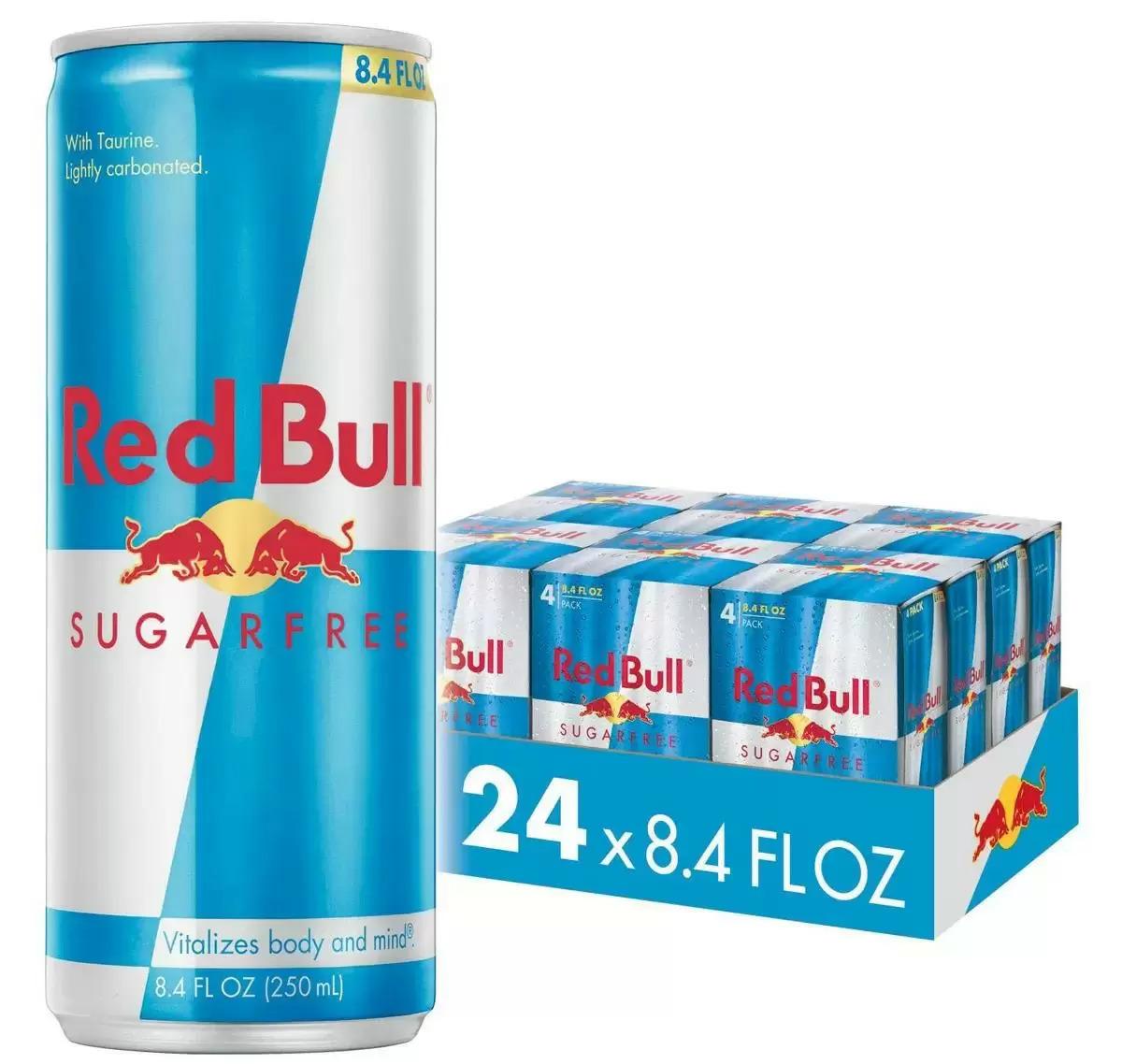 Red Bull No Sugar Energy Drink 24 Pack for $22.47