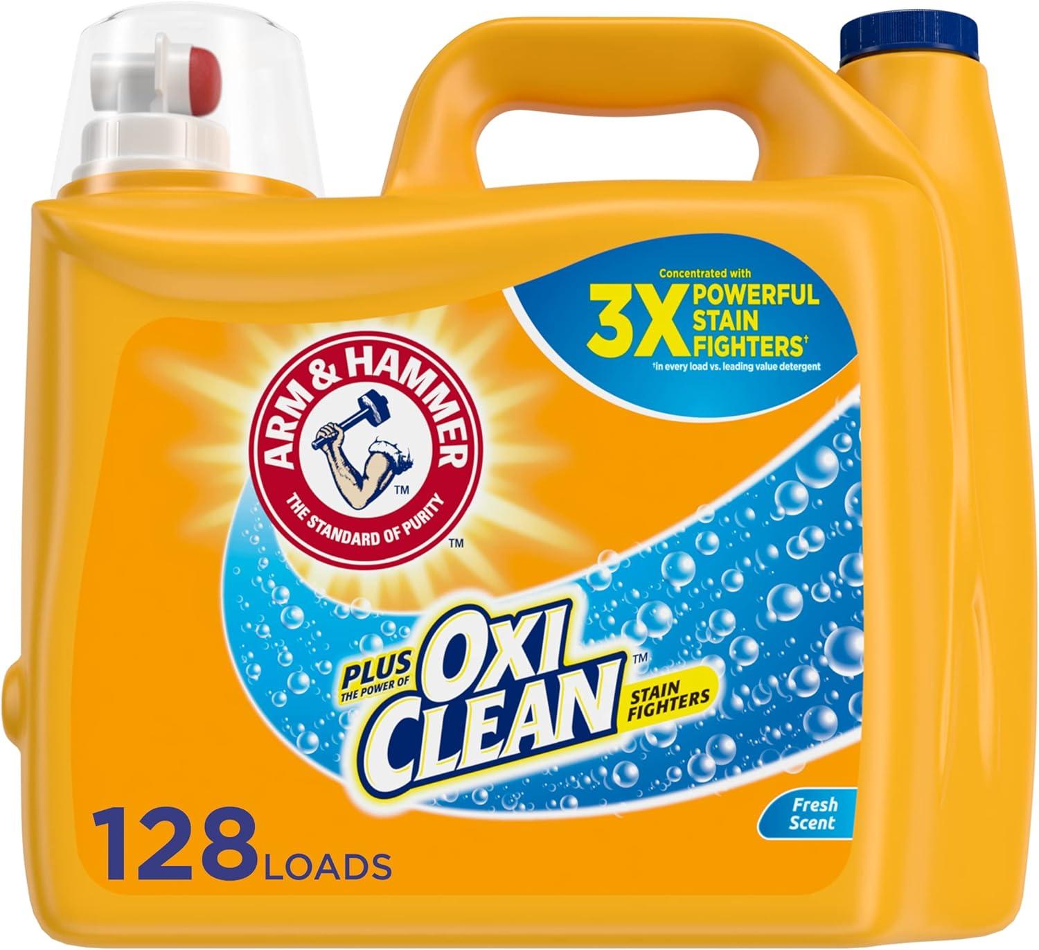 Arm Hammer Plus OxiClean Fresh Scent Liquid Laundry Detergent 166oz for $9.09 Shipped